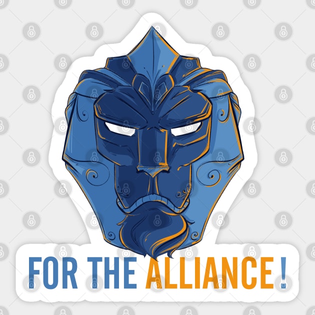 For The Alliance! Warcraft Symbol Sticker by DonCorgi